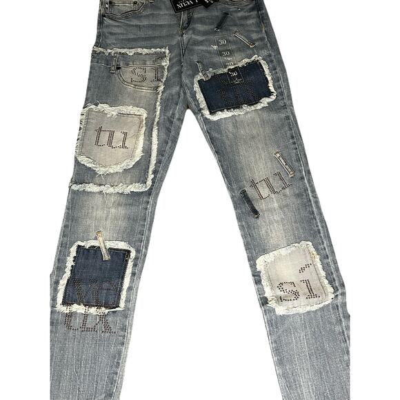 Si Tu Veux Collage ‘23 Jean Indigo Wash Size 30 - Picture 3 of 5